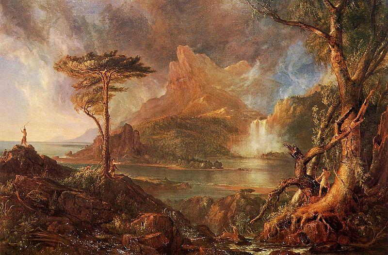 Thomas Cole A Wild Scene oil painting picture